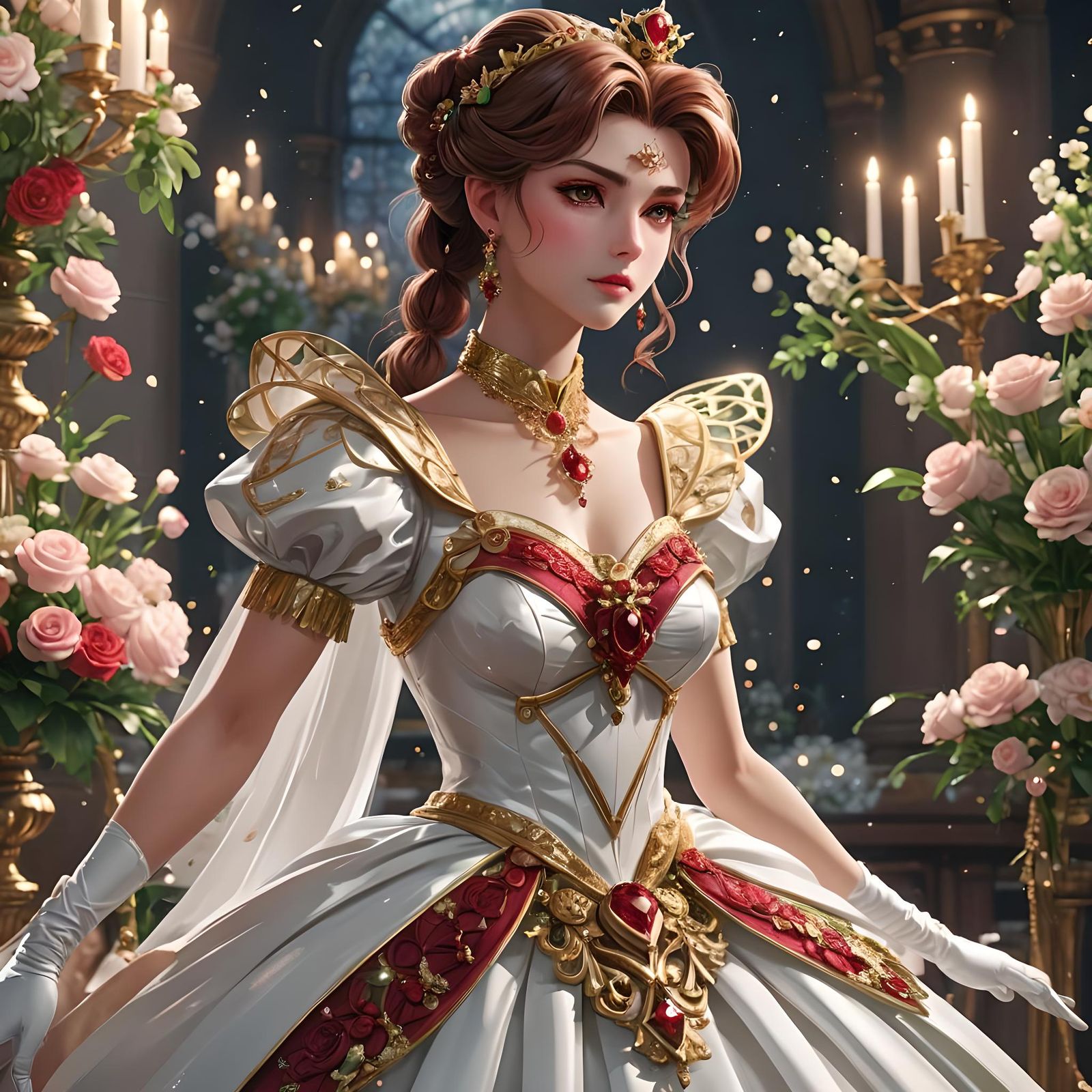 Sailor Jupiter in Wedding Dress: 3D Anime Art