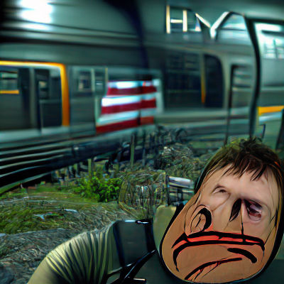 Person Reacts to Missing Train in 8K 3D