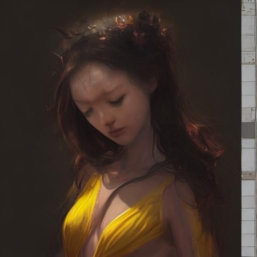 Epic Encounter: Warrior and Woman in Dark Fantasy