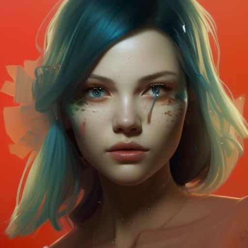 Sushi Person Portrait in Hyperdetailed Style