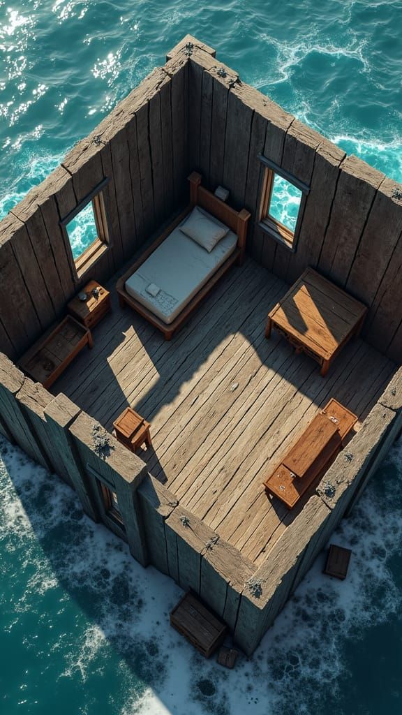 Medieval Cabin Battle Map in Unreal Engine 5