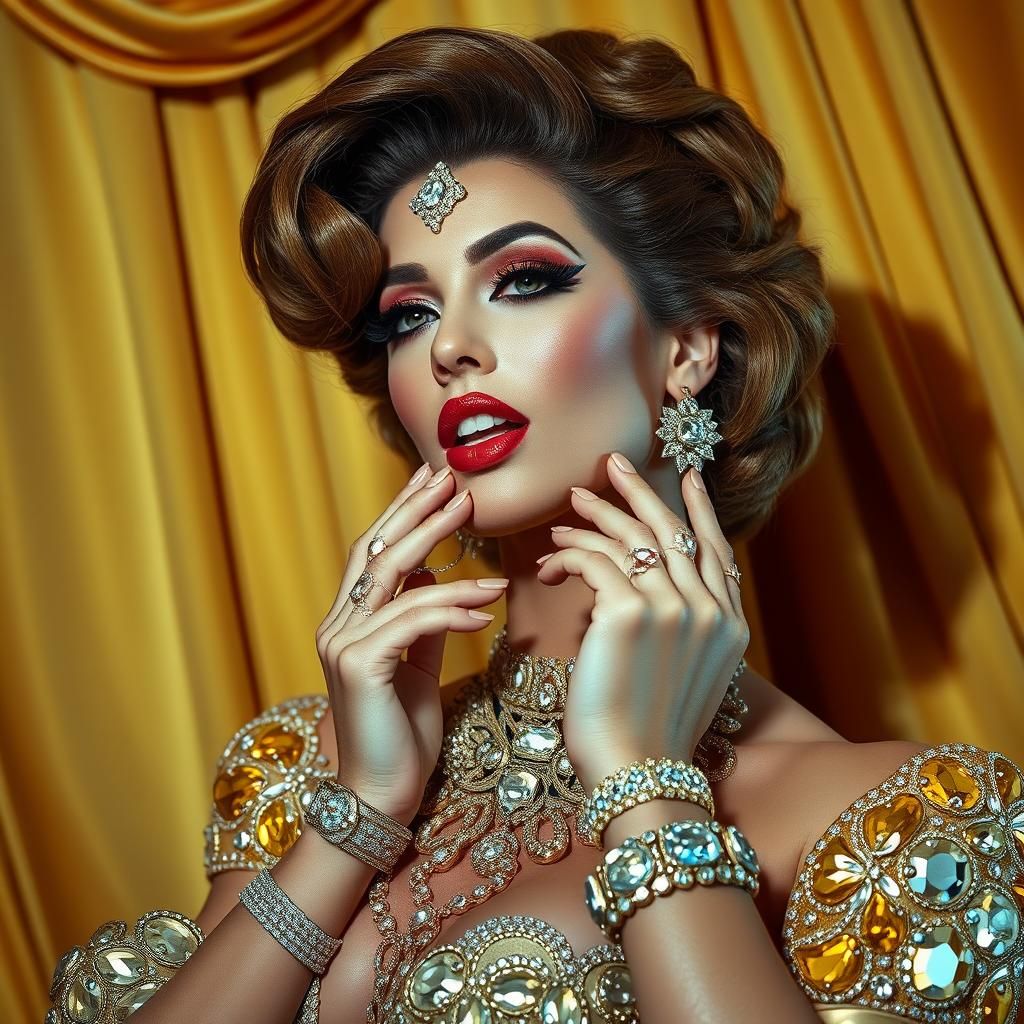 Diamond Diva in Opulent Disco Style