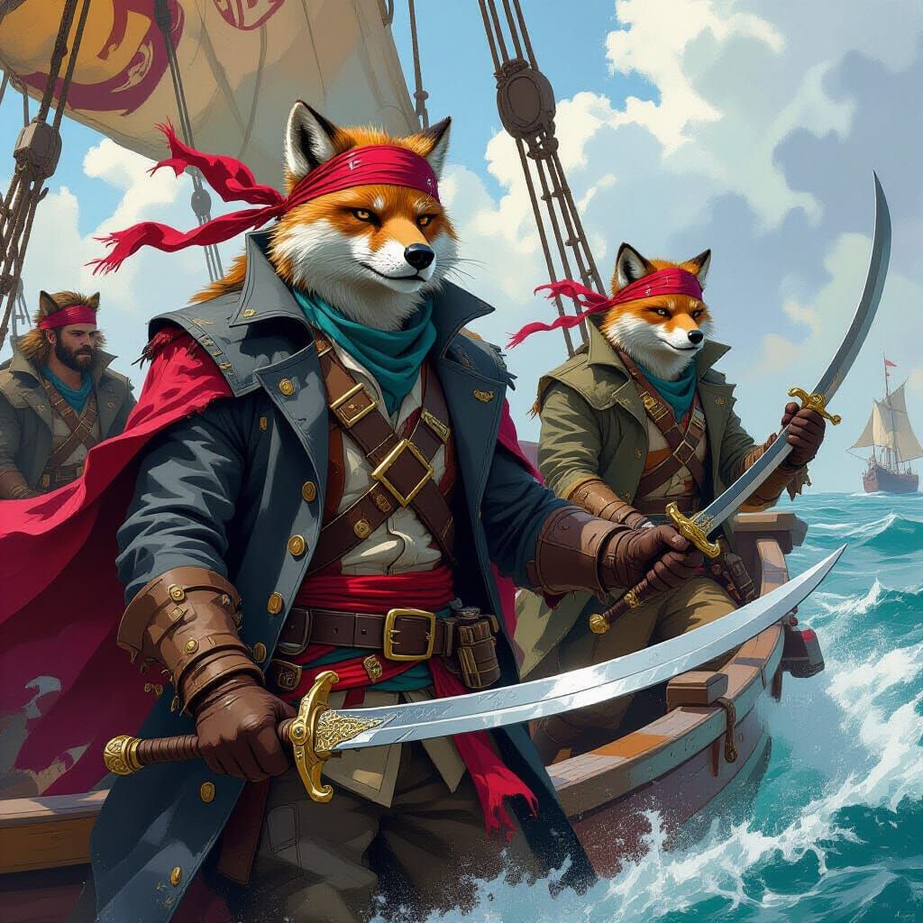 Fierce Animal Pirates Rule the Seas