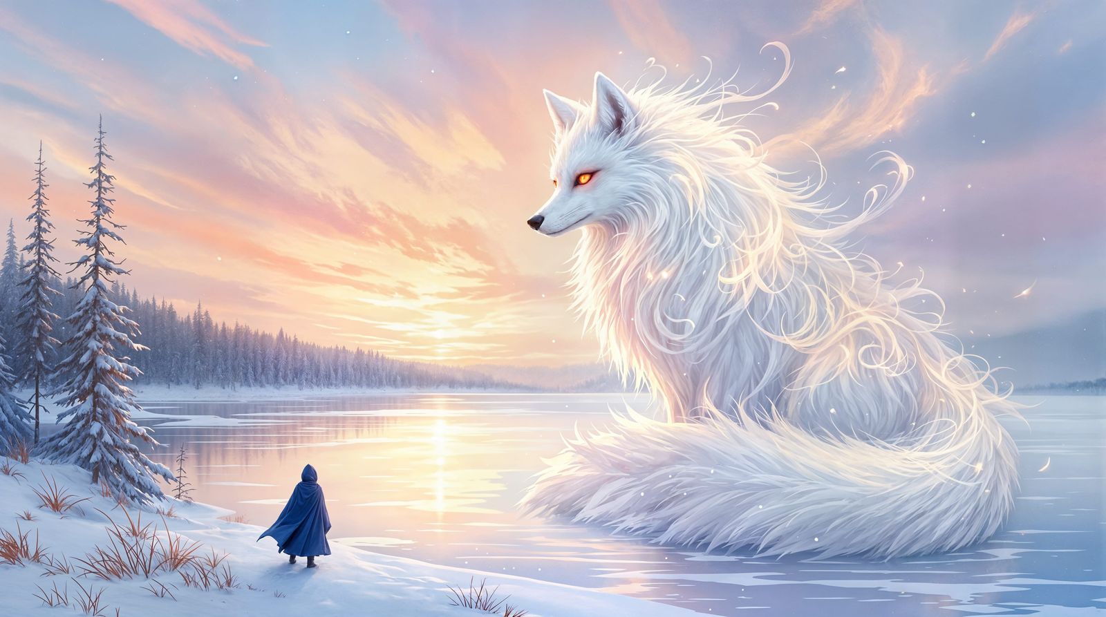 Winter Wonderland in Impressionistic Brushstrokes