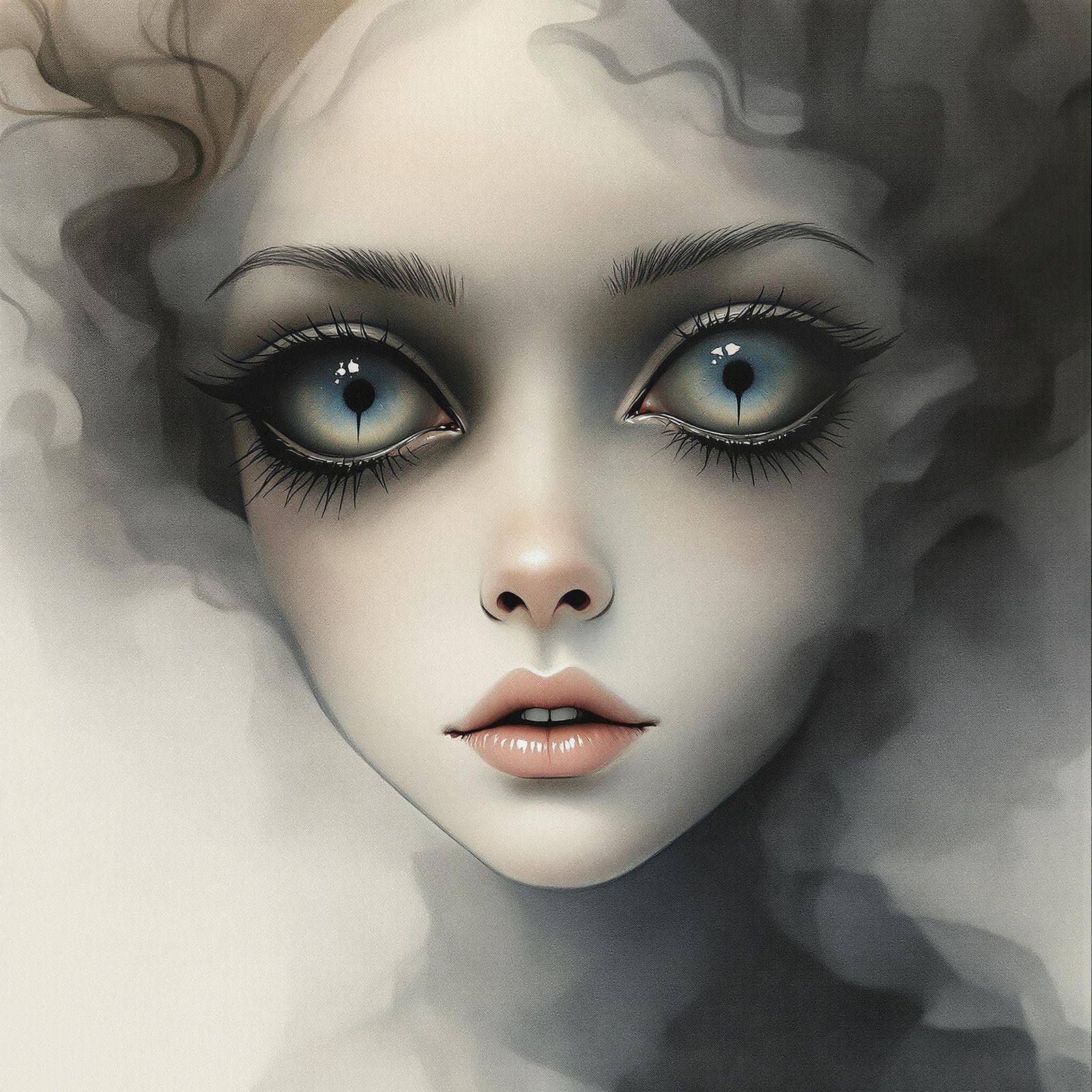 Ethereal Figure in Dreamscape, Surrealist Portrait