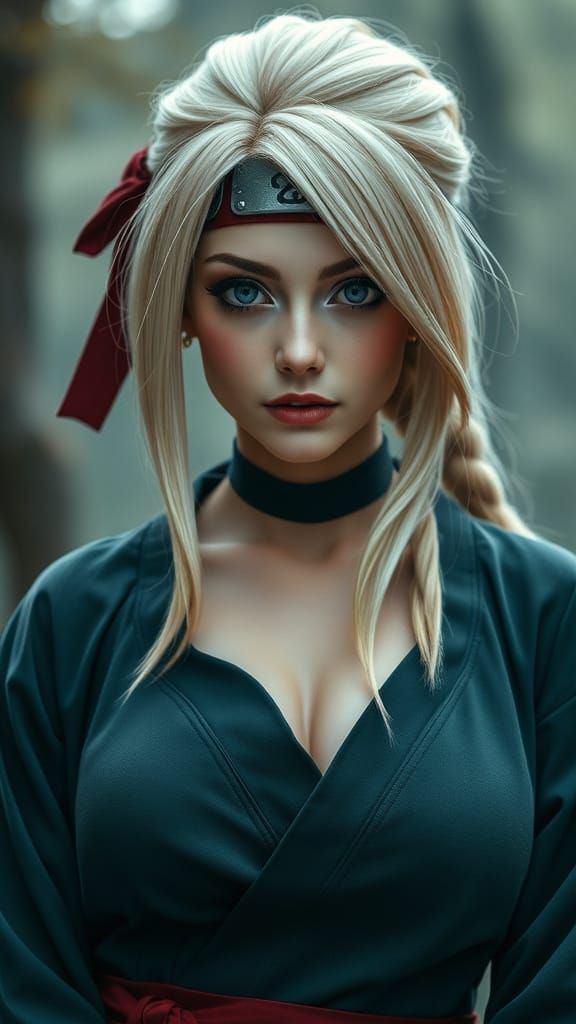 Photorealistic Portrait of Tsunade as Fifth Hokage