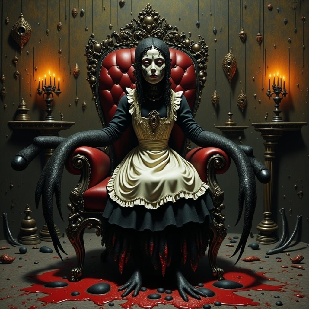 Little Miss Muffet's Grotesque Arachnid Transformation