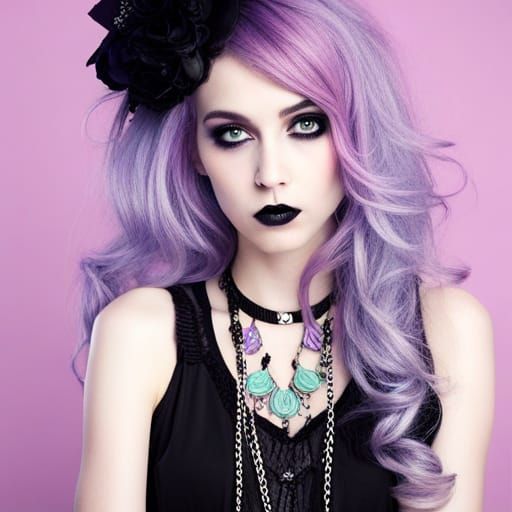 Pastel Goth Aesthetic Fusion