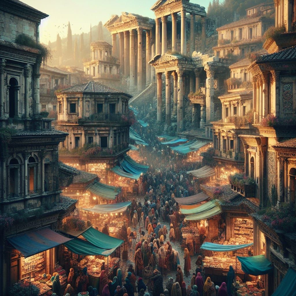 Medieval City Rises from Roman Ruins