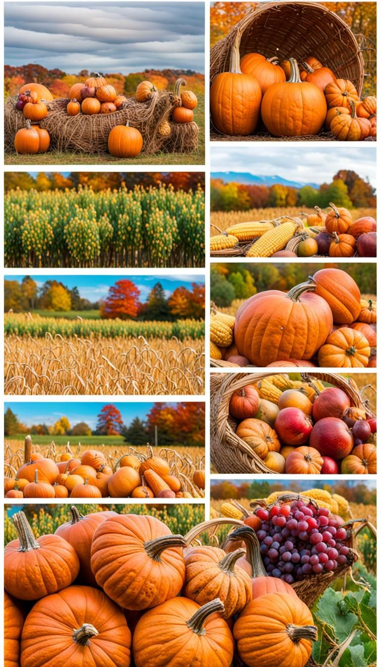 Abundant Autumn Harvest: Fields of Bounty