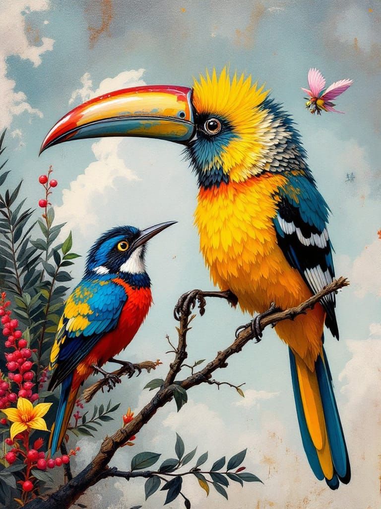 Whimsical Wombilby Kookaburra Grevillea Iris Folding