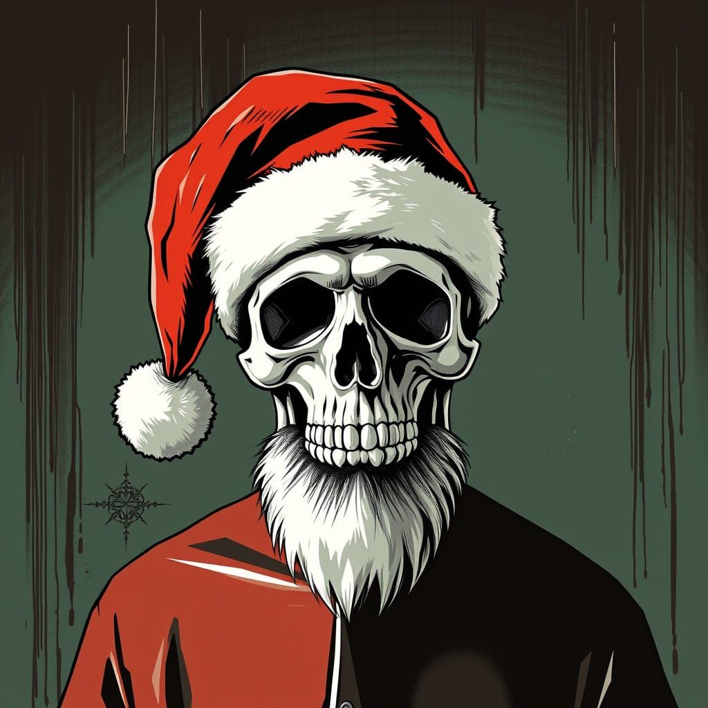 Rebel Santa in Festive Attire