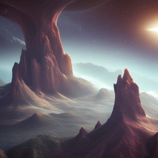 Astronaut Gazing into Space: Epic Digital Art