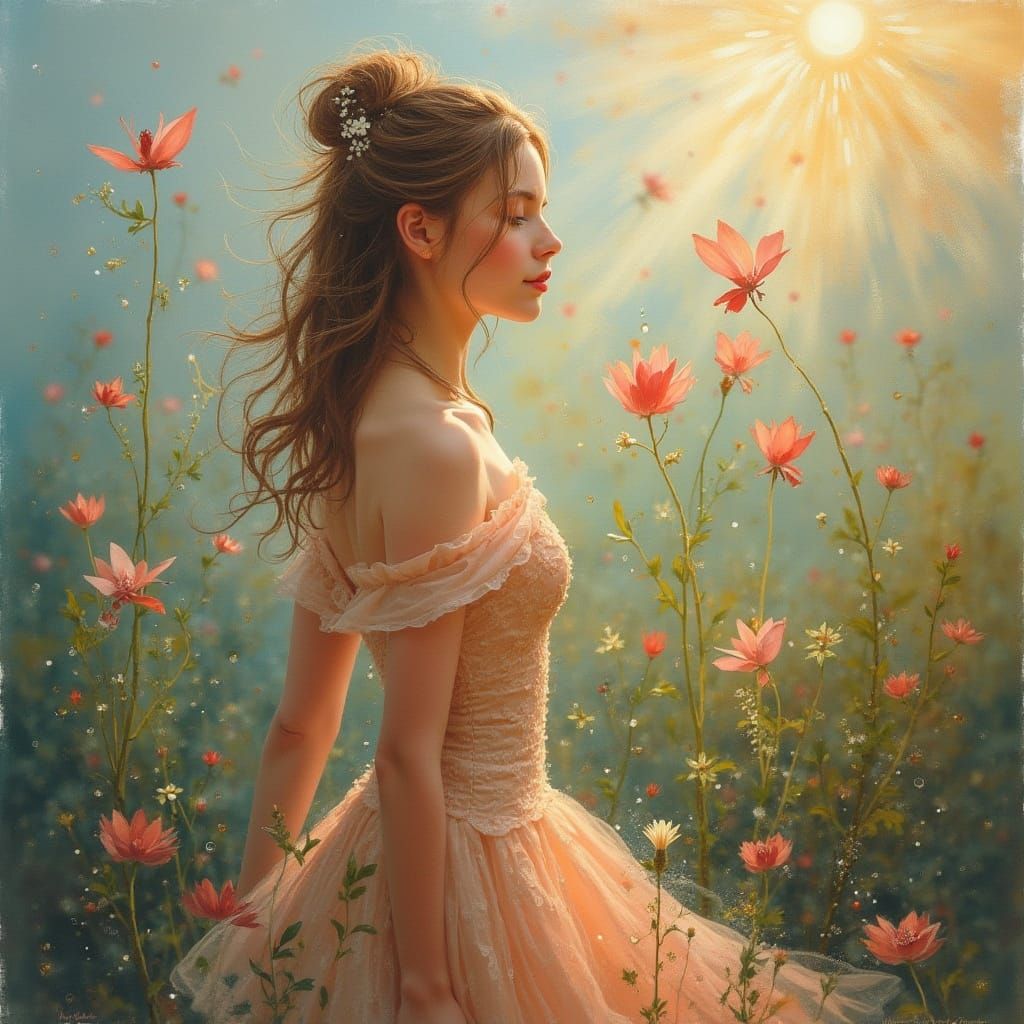 Vibrant Landscape in Expressive Oil Painting Style