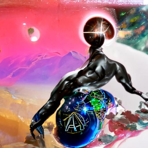 Holographic Cosmic Atlas by Pablo Amaringo