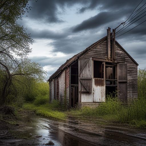 Abandoned City Buildings Reclaimed by Nature