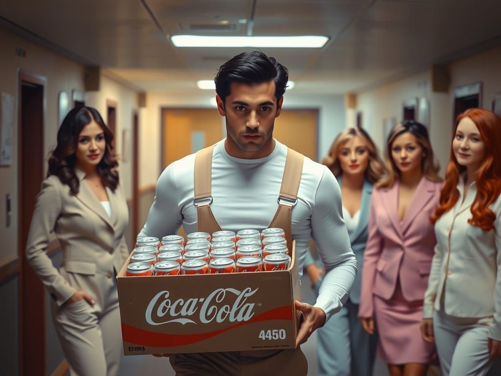 Coca-Cola Delivery Creates Office Excitement