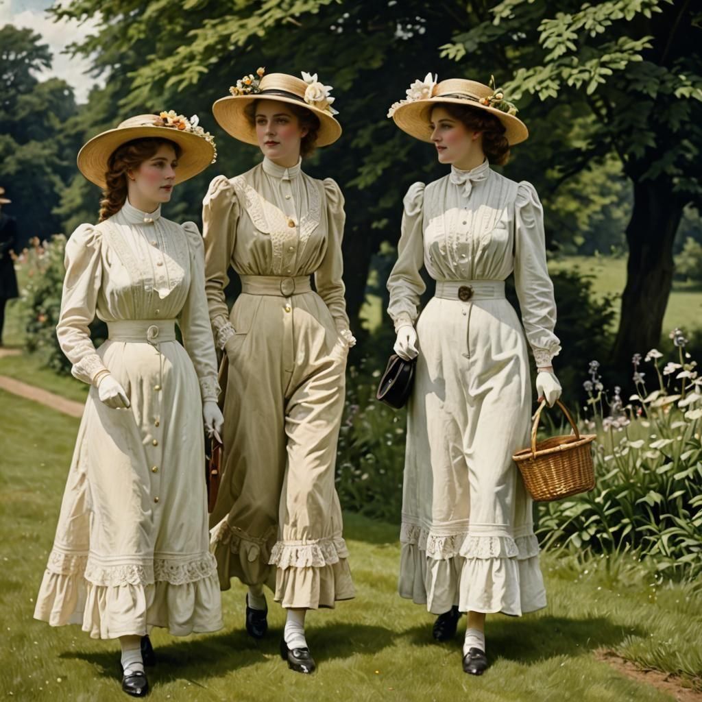 Edwardian Summer Day: A Nostalgic Scene