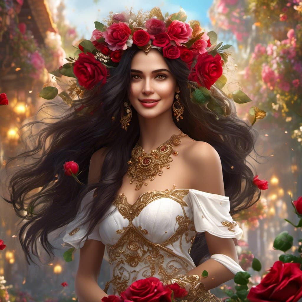 Beautiful Bulgarian Woman Portrait in Hyperreal Style