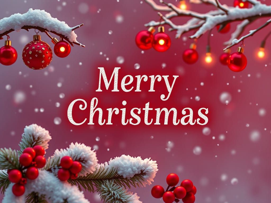 Merry Christmas in Vibrant Tropical Style