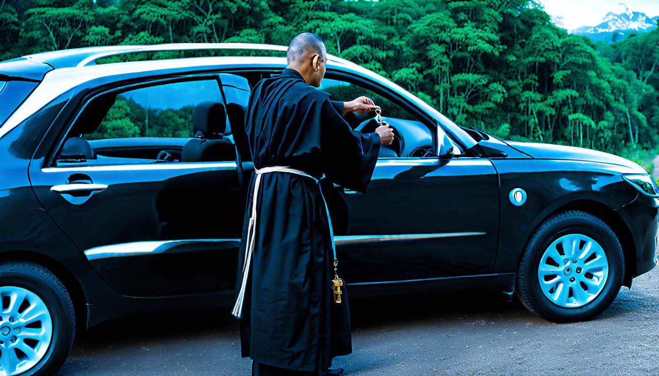 Monk and Skeleton Key Open Car Door