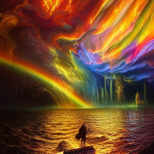 Lightning Storm in a Magical Rococo World