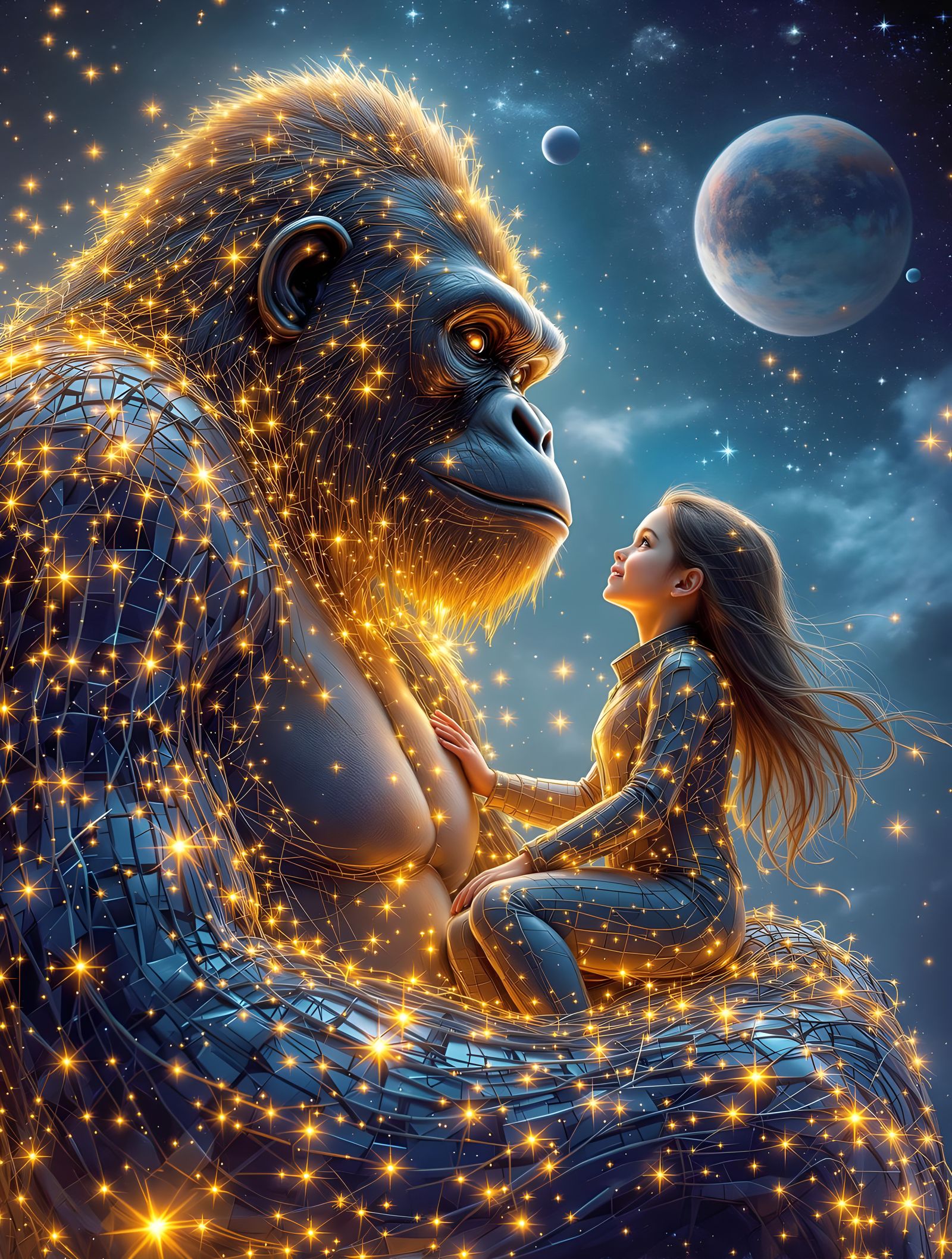 Celestial Guardians: A cosmic bond