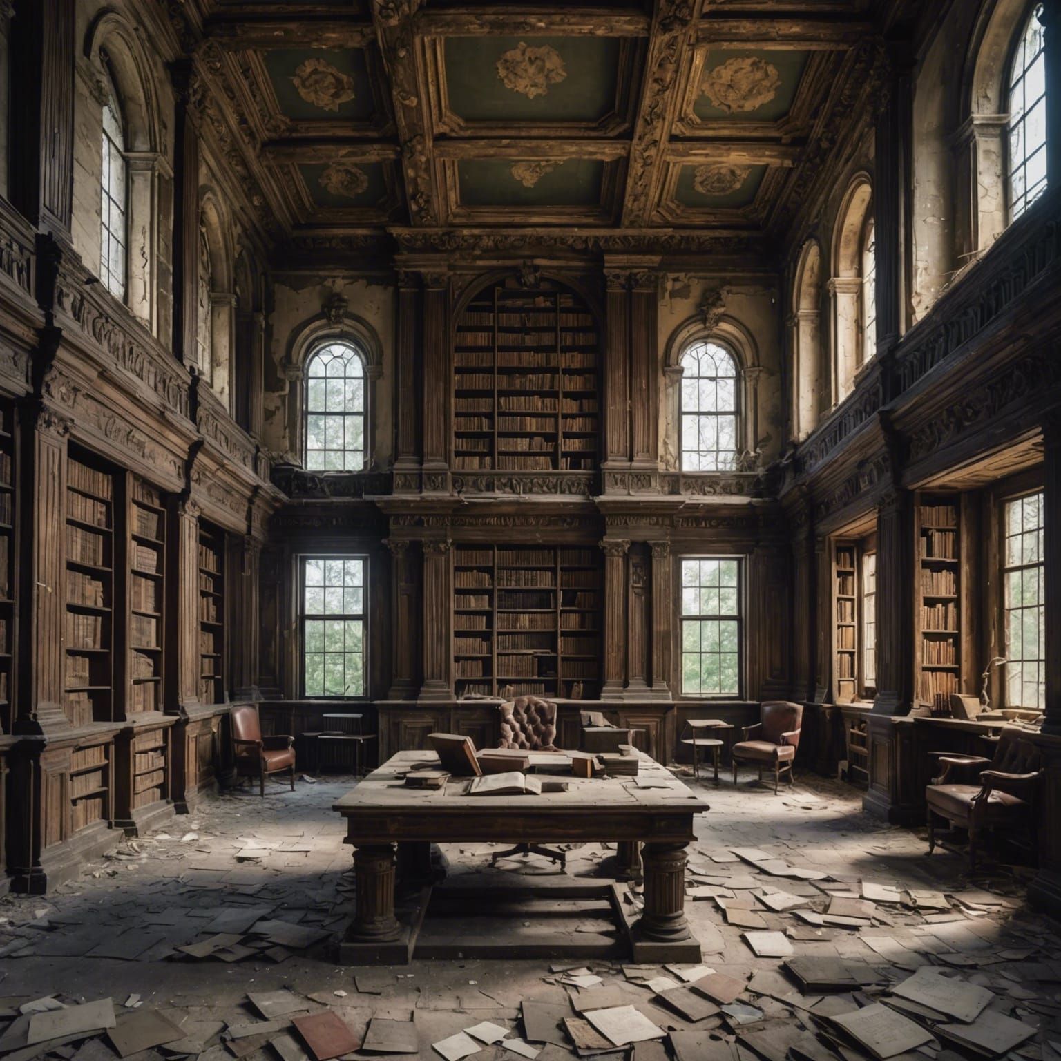 Abandoned Ancient Library