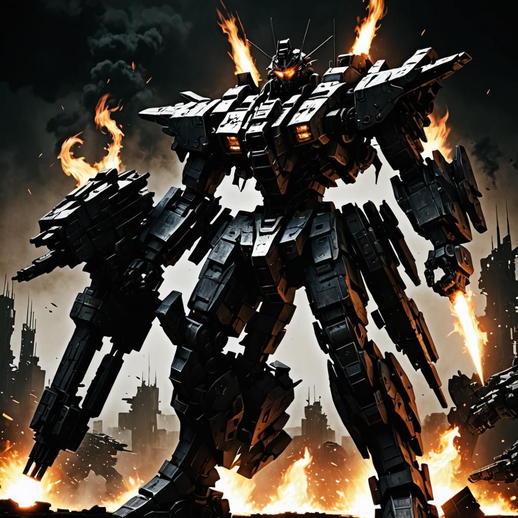 Armored Core Silhouette Ablaze