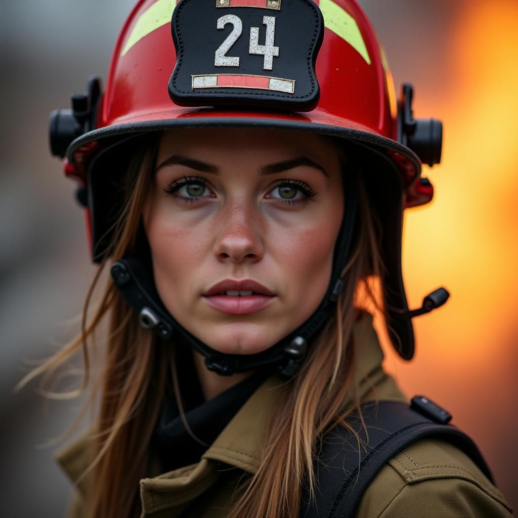 Diverse Female Firefighters Calendar Portrait