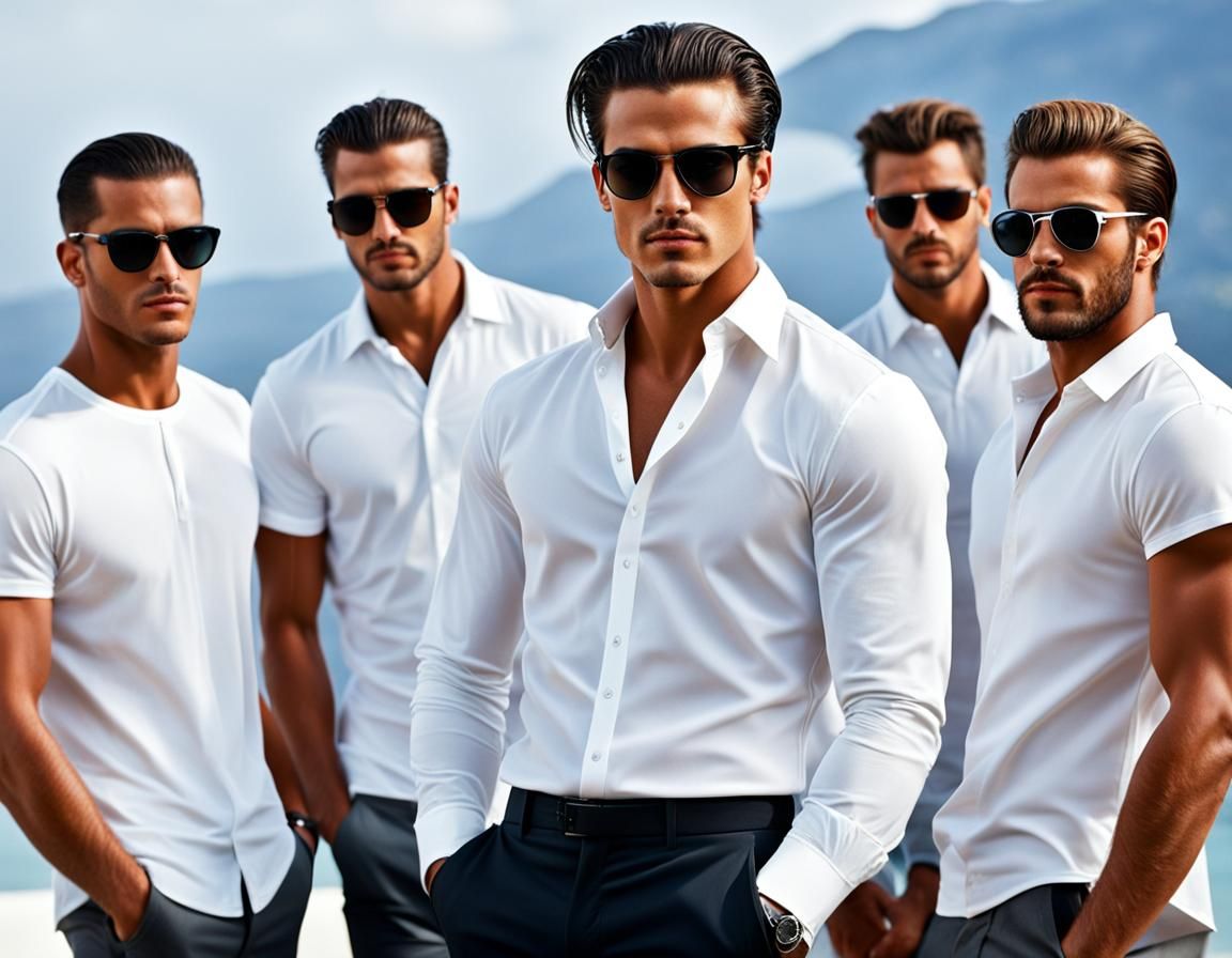 Teenage Italian with Team in Cool Shades