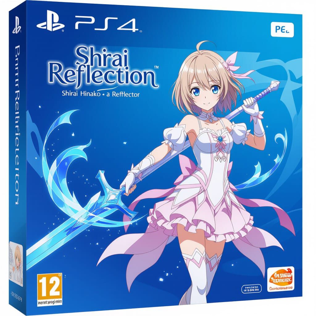 Shirai Hinako Game Box Art with Blue Spirit Sword