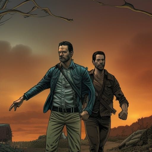 Rick Grimes and Shane Walsh
