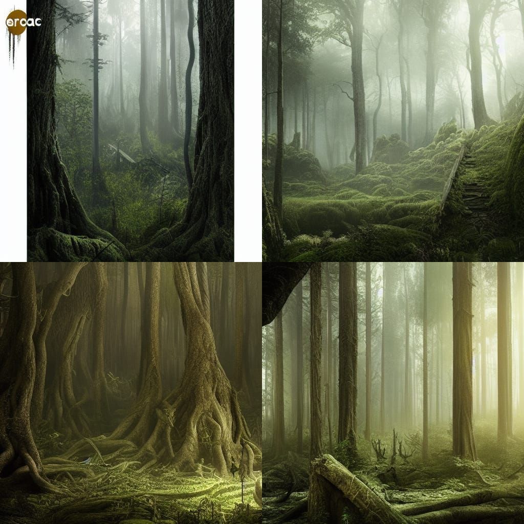 Epic Forest of No Return: Digital Matte Painting