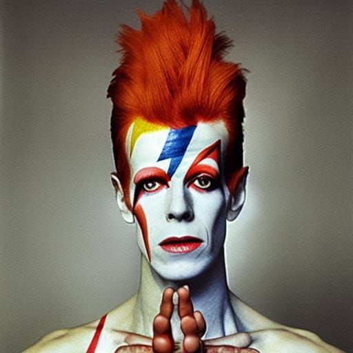 Striking Pop Art Portrait in Bold Colors