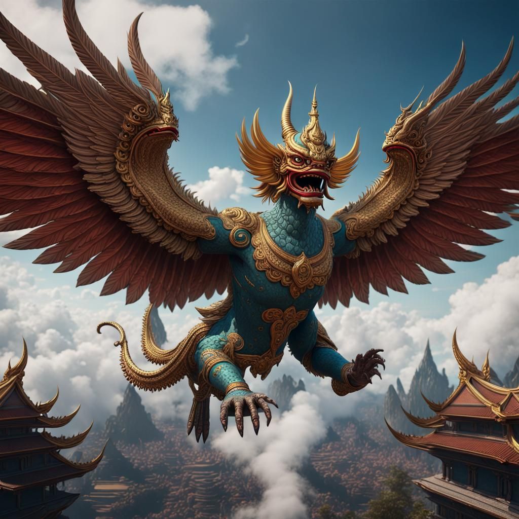 The Garuda - Thailand mythical creature