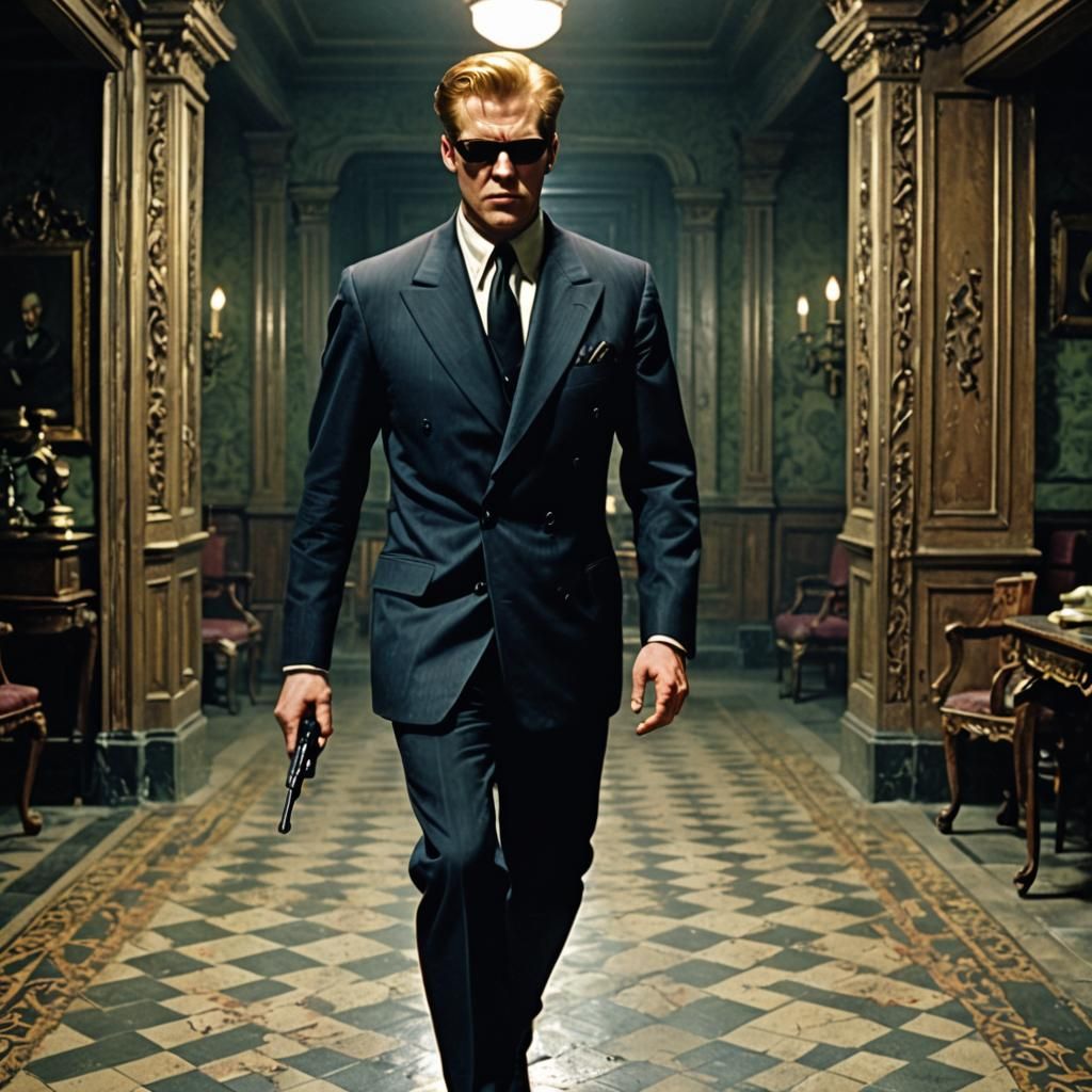 Wesker Fights Zombies: 1950s Colorized Film Footage