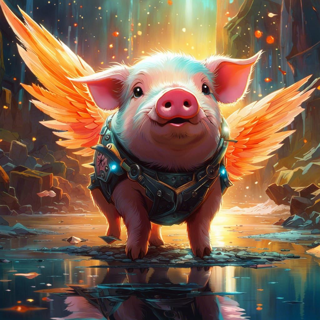 Winged pig
