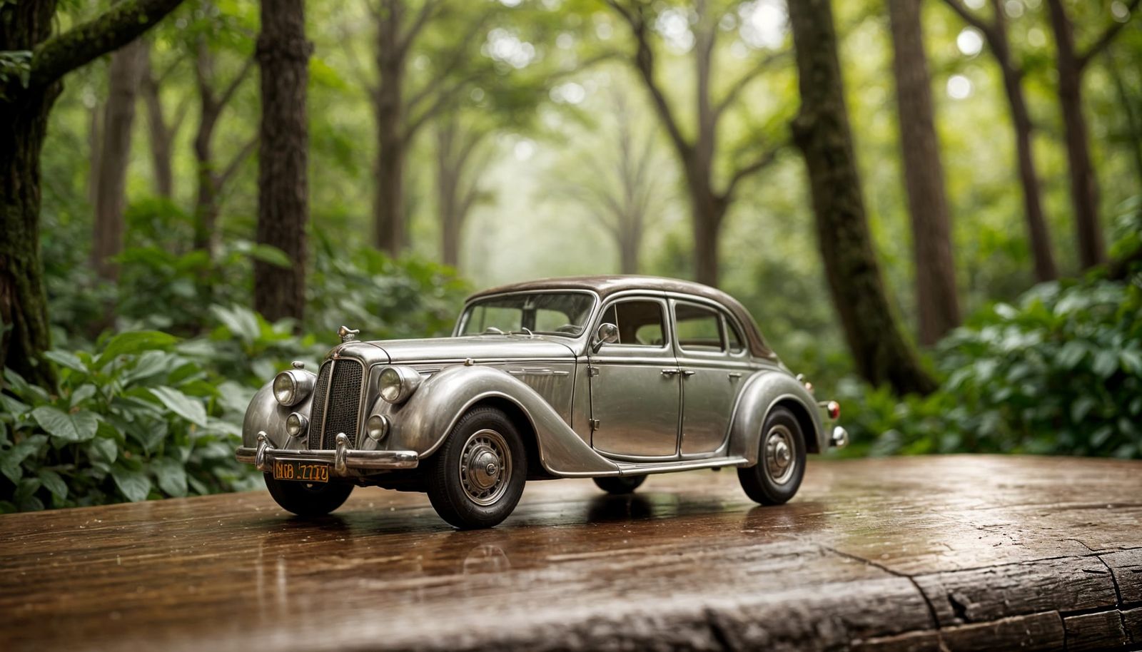 Elegant Elven Car in Mystical Forest Glade