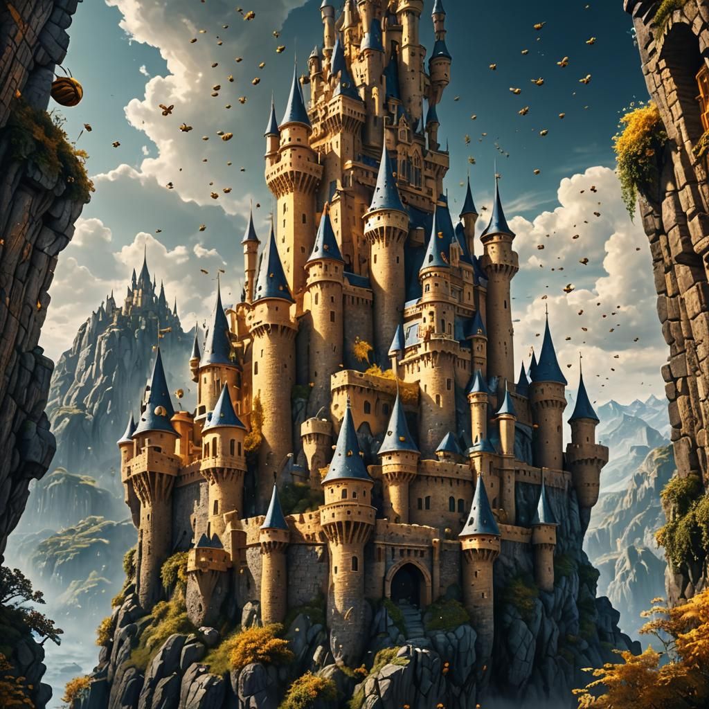 Wonderland Honey Castle in Vibrant Colours