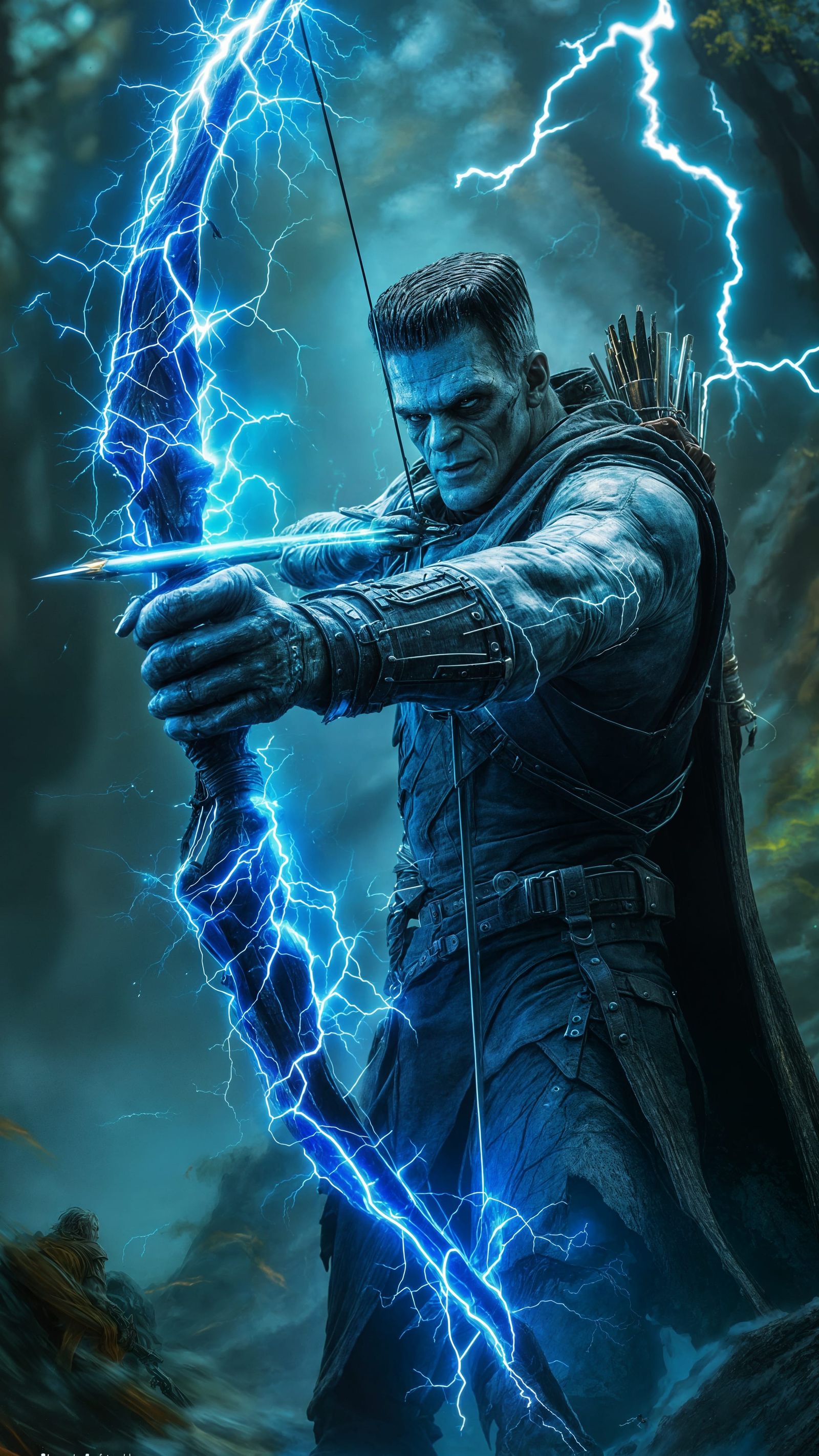 Frankenstein's Monster Reimagined as Lightning Archer