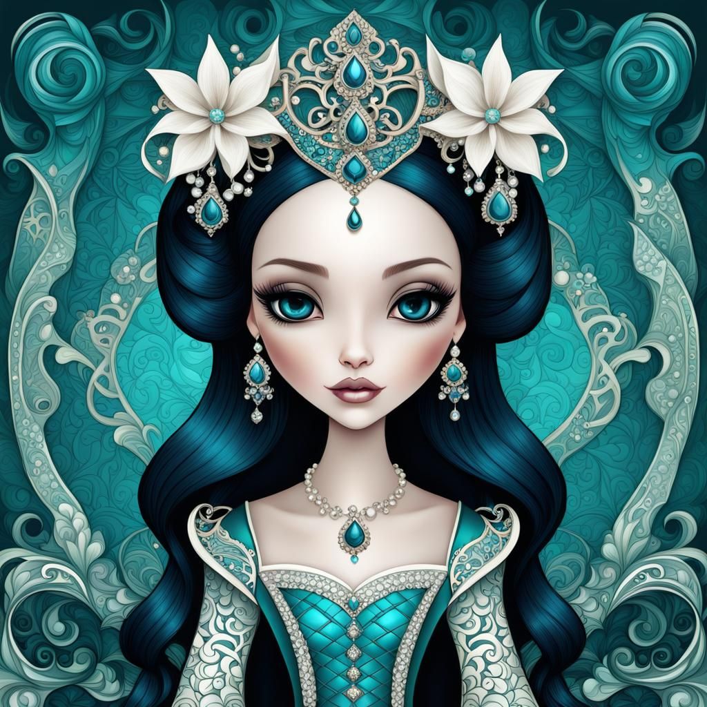 Anne Boleyn in Jasmine Becket-Griffith Style
