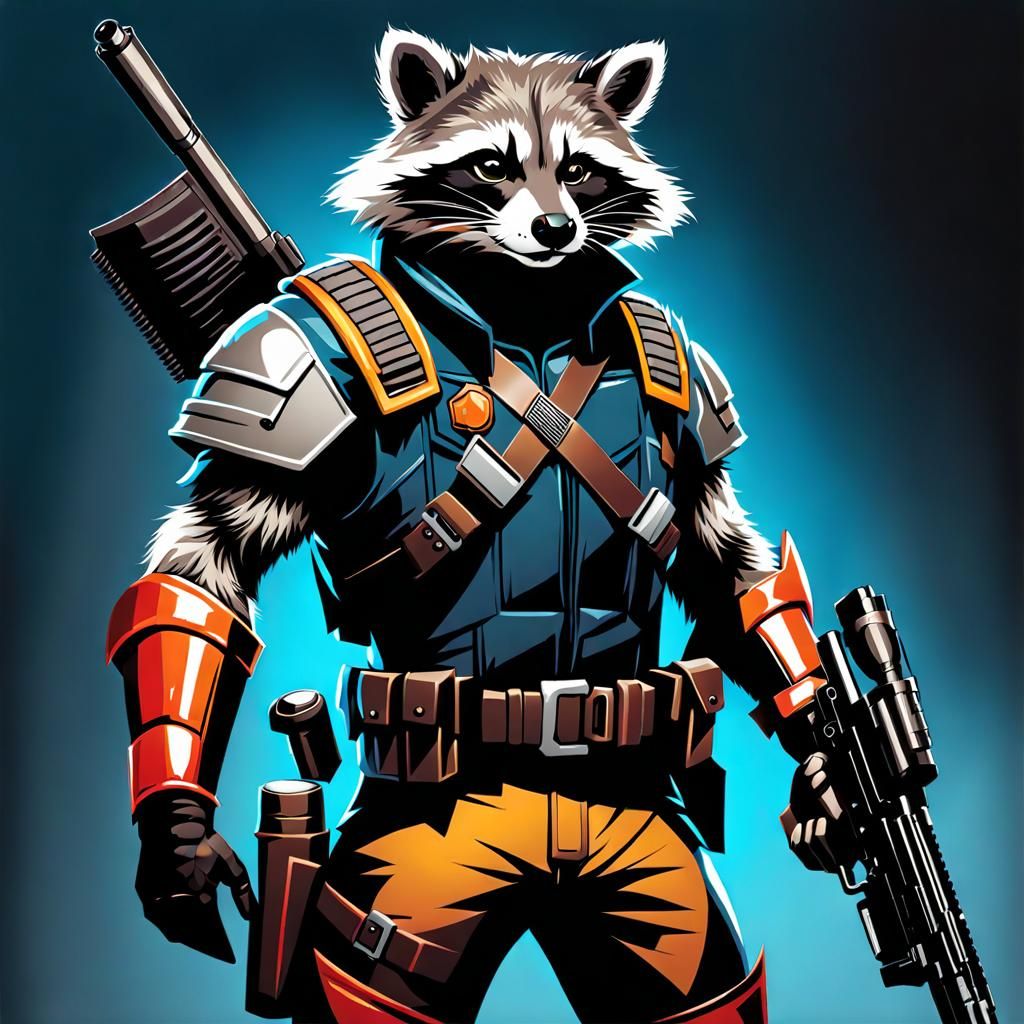 Genetically-Engineered Raccoon Bounty Hunter