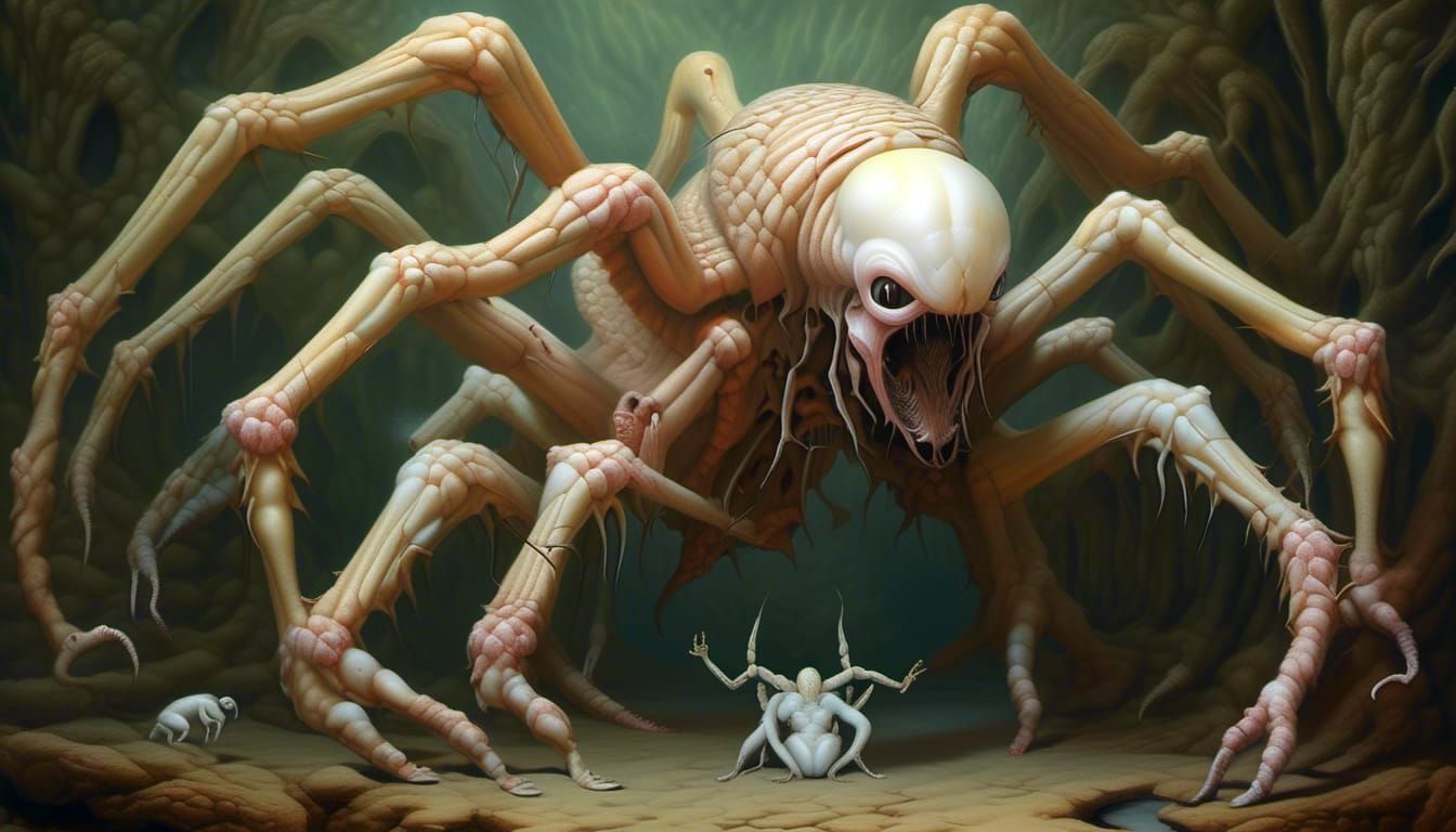 Albino Chimera: a Cryptid Taxidermy Nightmare