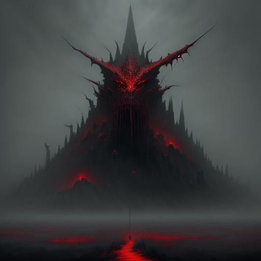 Blood Dragon Concept Art in Surreal Style