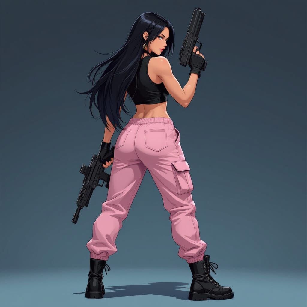 Valorant Agent with Reaver Vandal, Concept Art