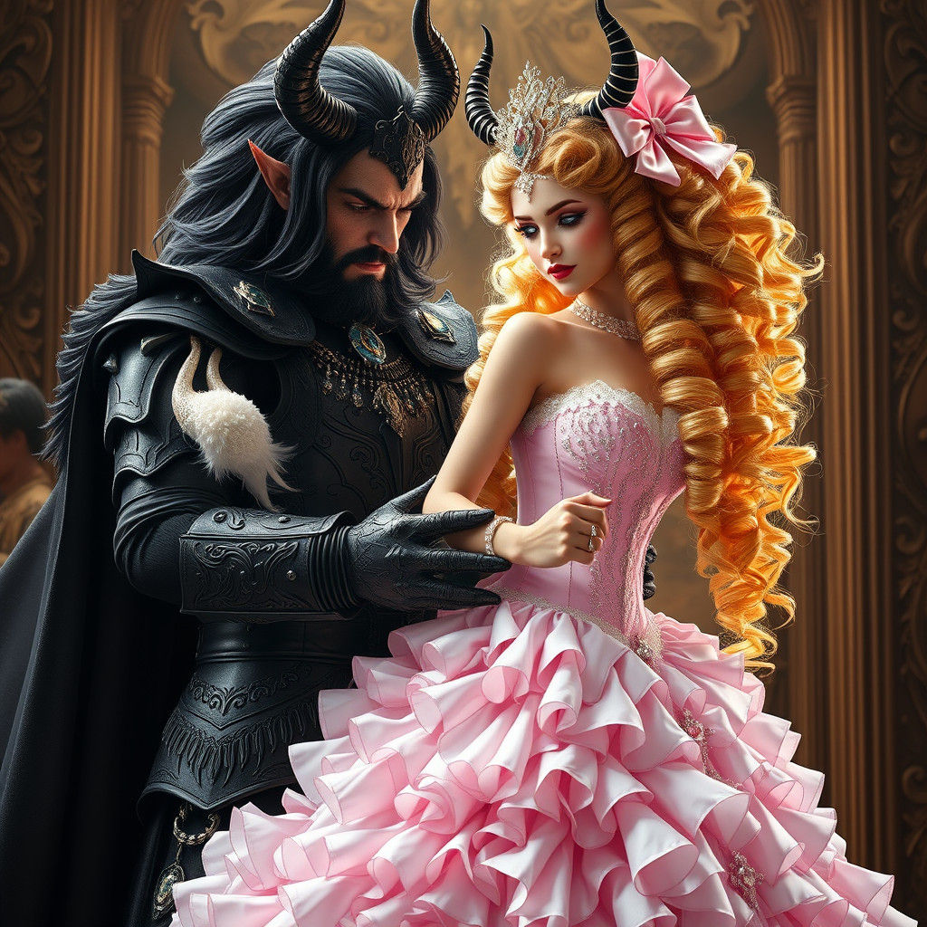 Demon King Assists Bride with Wedding Gown