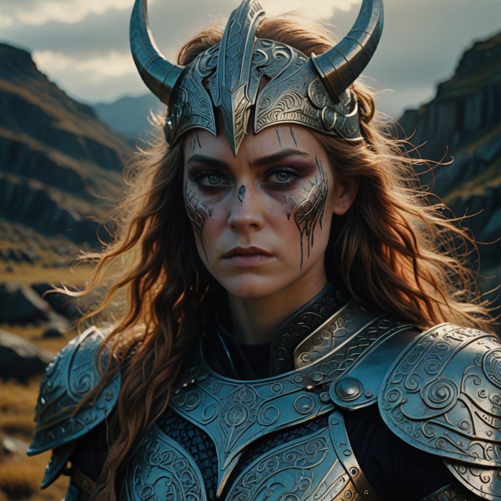 Hel, Norse Goddess, in Fauvist Expressionism