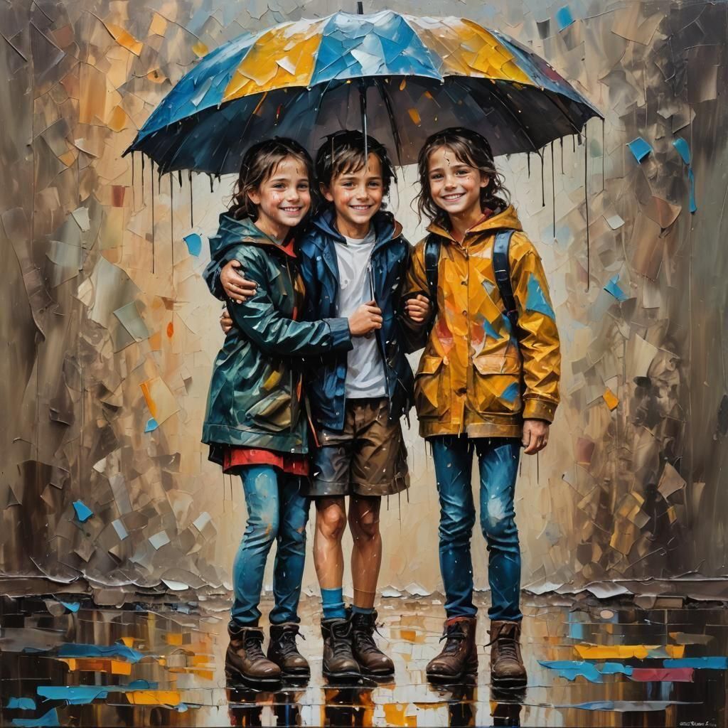 Together in the rain