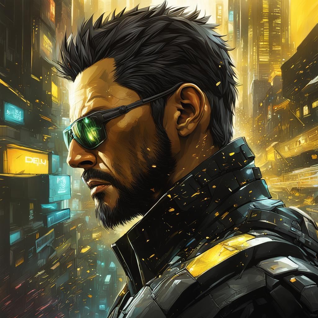 Hyperrealistic Deus Ex Character Concept Art